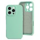 OEM Silicone Back Case with MagSafe (Microfiber Soft Touch) для Apple iPhone 16e / 17e - Бирюзовый - матовая силиконовая накладка / бампер