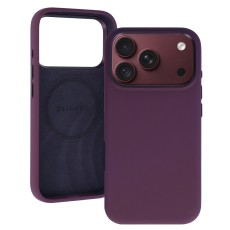 Liavec Silky Metal Camera Frame Back Case with MagSafe priekš Apple iPhone 17 Pro Max / 18 Pro Max - Violets - matēts silikona aizmugures apvalks