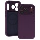 Liavec Silky Shield Camera Protect Back Case with MagSafe для Apple iPhone 17 Pro / 18 Pro - Фиолетовый - матовая силиконовая накладка / бампер