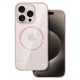 Glitter MagSafe Back Case priekš Apple iPhone 16e / 17e - Прозрачный - силиконовая накладка / бампер-крышка