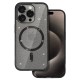 Glitter MagSafe Back Case priekš Apple iPhone 16e / 17e - Чёрный - силиконовая накладка / бампер-крышка