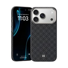 Benks ArmorGrid Air Beyond Kevlar Case with MagSafe priekš Apple iPhone 17 Pro / 18 Pro - Melns - aramīda aizmugures apvalks / bampers-vāciņš