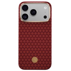 Benks ArmorGrid Air Beyond Kevlar Case with MagSafe priekš Apple iPhone 17 Pro / 18 Pro - Sarkans - aramīda aizmugures apvalks / bampers-vāciņš