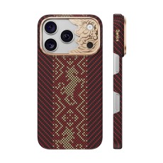 Benks Knight ArmorAir Kevlar Case with MagSafe (Camera Frame) priekš Apple iPhone 17 Pro / 18 Pro - Sarkans - aramīda aizmugures apvalks / bampers-vāciņš