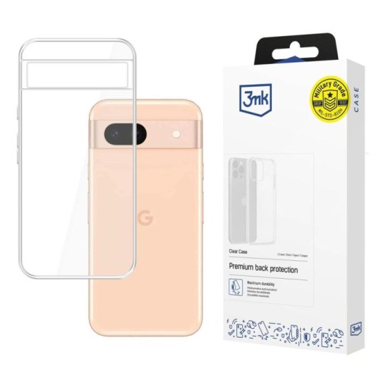 3MK Clear Case для Google Pixel 10A - Прозрачный - силиконовая накладка / бампер-крышка