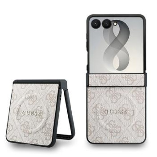 Guess PU Leather 4G Magnetic Case GUHMZF8P4MSEGCP для Samsung Galaxy Flip8 5G - Розовый - чехол-накладка из исскуственной кожи