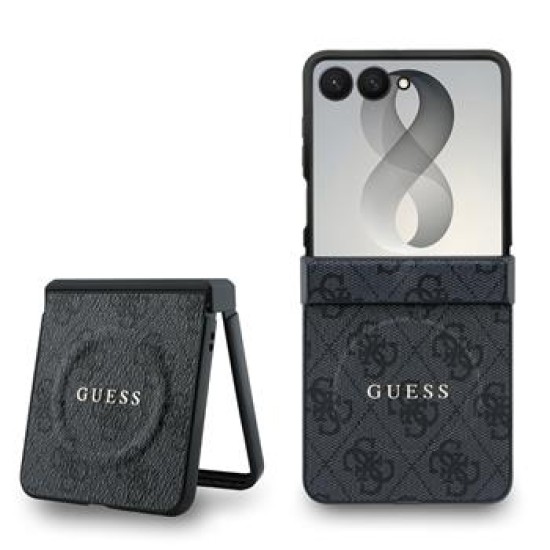Guess PU Leather 4G Magnetic Case GUHMZF8P4MSEGCK для Samsung Galaxy Flip8 5G - Чёрный - чехол-накладка из исскуственной кожи