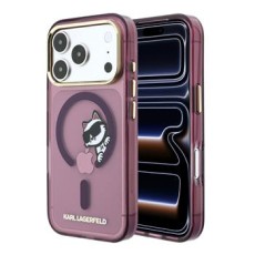 Karl Lagerfeld IML Choupette Peekaboo Magsafe series Back Case KLHMP18X6HCPSCR priekš Apple iPhone 17 Pro Max / 18 Pro Max - Violets - silikona-plastikāta aizmugures apvalks / bampers-vāciņš