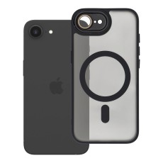 Variete Back Case with MagSafe для Apple iPhone 16e / 17e - Чёрный - матовая силиконовая-пластиковая накладка / бампер-крышка