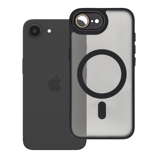 Variete Back Case with MagSafe для Apple iPhone 16e / 17e - Чёрный - матовая силиконовая-пластиковая накладка / бампер-крышка