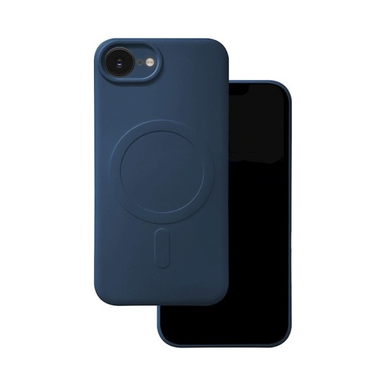 Silicone MagSafe Back Case для Apple iPhone 16e / 17e - Тёмно Синий - силиконовая накладка / бампер-крышка