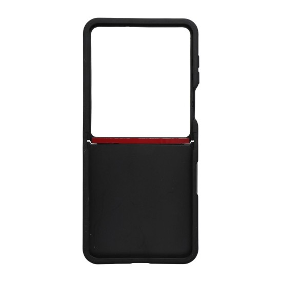 Hard Cover priekš Samsung Galaxy Flip8 5G - Melns - triecienizturīgs plastikāta aizmugures apvalks / bampers-vāciņš