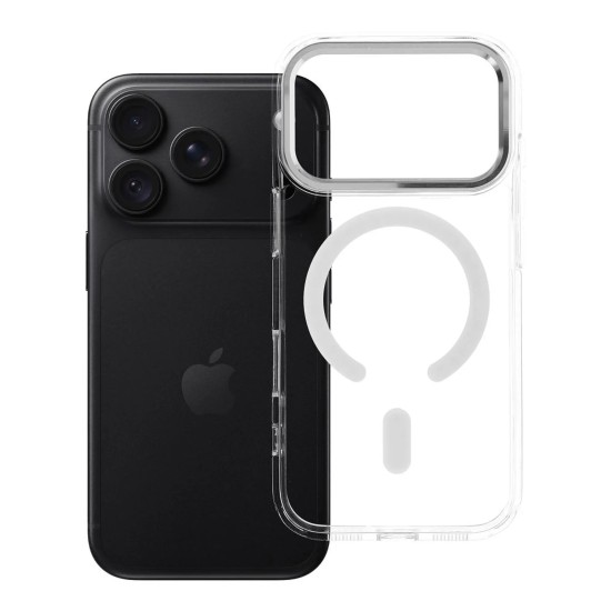 Clear Hybrid MagSafe Back Case для Apple iPhone 17 Pro Max / 18 Pro Max - Прозрачный - силиконовая-пластиковая накладка / бампер-крышка