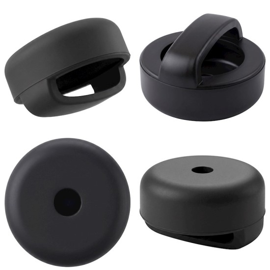 Silicone Case priekš Apple AirTag - Melns - silikona apvalks bezvadu izsekošanas ierīcei