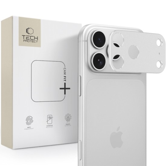 Tech-Protect Camalloy Fit+ camera protector для Apple iPhone 18 Pro - Серебристый - металлическая защита для камеры