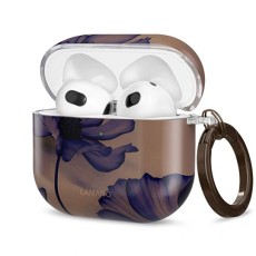 Tech-Protect Lamano Case priekš Apple Airpods 4 / 5 - Velvet Night - plastikāta apvalks bezvadu austiņu lādēšanas ierīcei ar karabīni