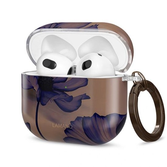 Tech-Protect Lamano Case priekš Apple Airpods 4 / 5 - Velvet Night - plastikāta apvalks bezvadu austiņu lādēšanas ierīcei ar karabīni