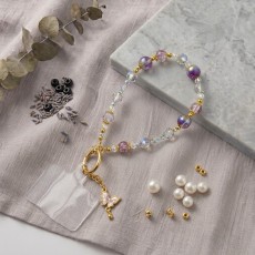 Universal Beaded / Crystal Phone Charm Wrist Strap
- Round Faceted - Gold Metal V1 - Universāla pērlīšu / kristālu telefona rokas siksniņa