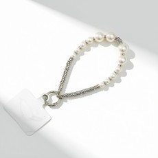 Universal Beaded / Crystal Phone Charm Wrist Strap
- Round White Beads - Balta - Universāla pērlīšu / kristālu telefona rokas siksniņa