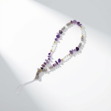 Crystal Gemstone Phone Bracelet - Purple - Violeta - Kristāla / dārgakmeņu imitācijas aproce tālrunim