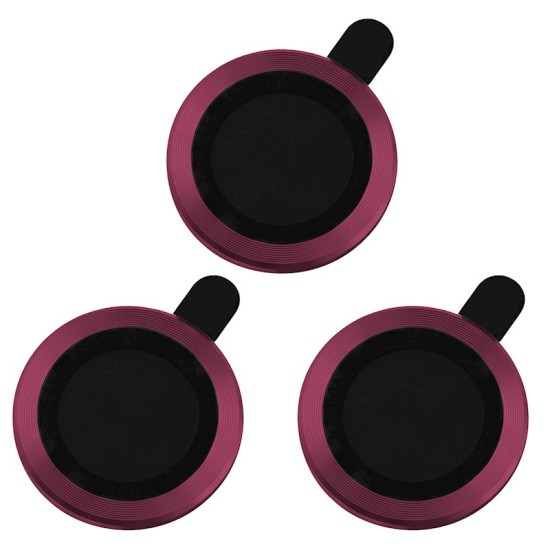 Set of Camera Lens protector priekš Apple iPhone 18 Pro Max - Bordo - Aizmugurējās kameras aizsargstikls