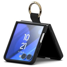 Mercury Gold Ring Case priekš Samsung Galaxy Flip8 5G - Melns - plastikāta aizmugures apvalks / bampers-vāciņš