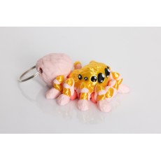 Bitty Beasts 3D Print Keychain - Tarantul (Rozā) - Atslēgu piekariņš / Somas piekariņš