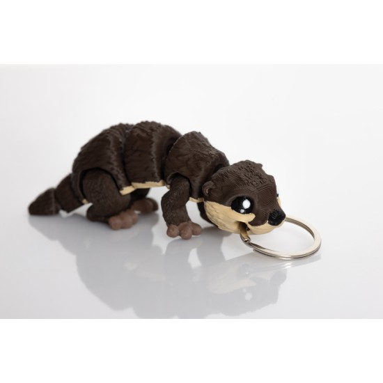 Bitty Beasts 3D Print Keychain - Otter - Atslēgu piekariņš / Somas piekariņš