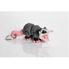 Bitty Beasts 3D Print Keychain - Opossum - Atslēgu piekariņš / Somas piekariņš