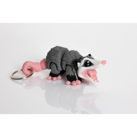 Bitty Beasts 3D Print Keychain - Opossum - Atslēgu piekariņš / Somas piekariņš