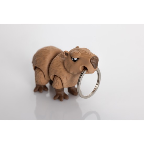 Bitty Beasts 3D Print Keychain - Capibara - Atslēgu piekariņš / Somas piekariņš