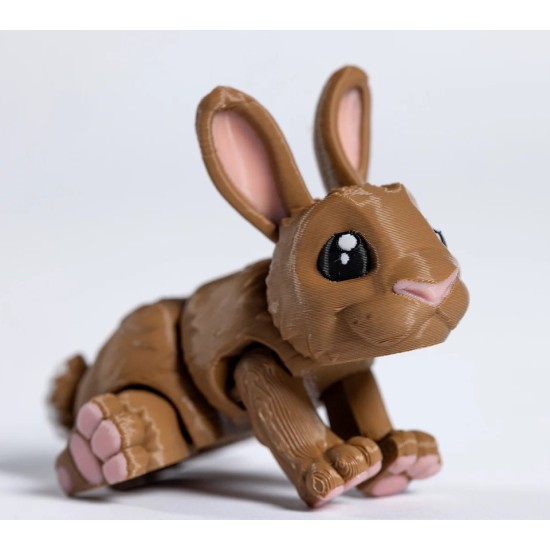 Bitty Beasts 3D Print Keychain - Bunny - Atslēgu piekariņš / Somas piekariņš