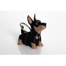 Bitty Beasts 3D Print Keychain - Doberman - Atslēgu piekariņš / Somas piekariņš