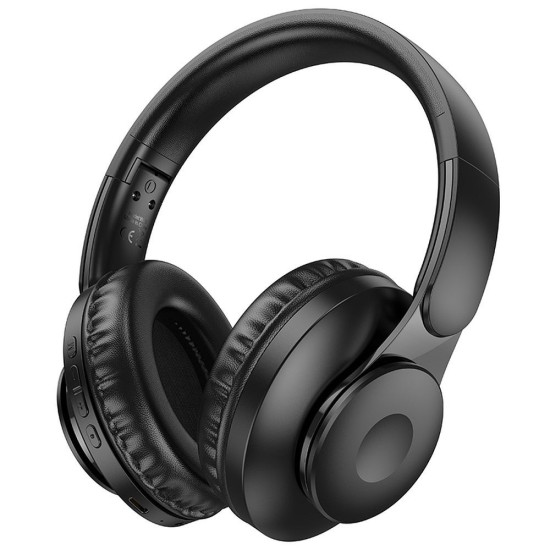 Hoco (W45) ANC Bluetooth 5.3 Wireless Headphones Universālas Bezvadu Austiņas - Melnas