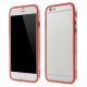 PC TPU Hybrid Bumper Case priekš Apple iPhone 6s 6 4.7 inch - Sarkans - silikona / plastmasas sānu apvalks bampers