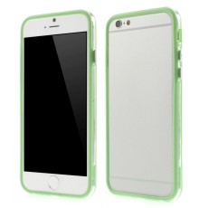 PC TPU Hybrid Bumper Case priekš Apple iPhone 6s 6 4.7 inch - Zaļš - silikona / plastmasas sānu apvalks bampers