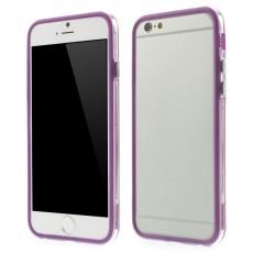 PC TPU Hybrid Bumper Case priekš Apple iPhone 6s 6 4.7 inch - Violets - silikona / plastmasas sānu apvalks bampers