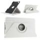 White 360 Rotation Stand Litchi Leather Case for Samsung Galaxy Tab Pro 8.4 T320 / T325 - sāniski atverams maciņš ar stendu (ādas maks, grāmatiņa, leather book wallet case cover stand)