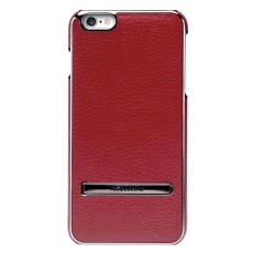 NILLKIN M-JARL Series Leather Skin PC Case priekš Apple iPhone 6 Plus / 6s Plus 5.5 inch - Sarkans - ādas / metāla apvalks (bampers, vāciņš, slim case cover, vaks bumper)