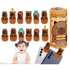 Capybara Blind Box Series Decorative Mini Figure (1.pcs) - Kapibara - Pielīmējama dekoratīva viedierīču figūriņa