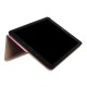 Sand-like Texture Folio Stand Leather Case for Samsung Galaxy Tab S3 9.7-inch T820 / T825 - Rose Gold - sāniski atverams maciņš ar stendu (ādas maks, grāmatiņa, leather book wallet case cover stand)
