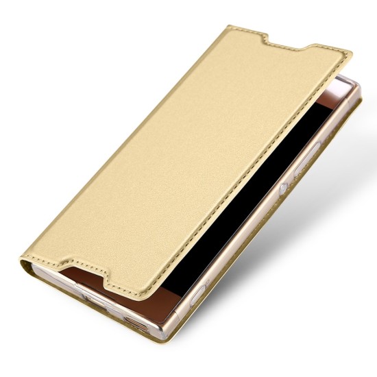 Dux Ducis Skin Pro series priekš Sony Xperia XA1 Ultra G3212 / G3221 - Zelts - sāniski atverams maciņš ar magnētu un stendu (ādas maks, grāmatiņa, leather book wallet case cover stand)
