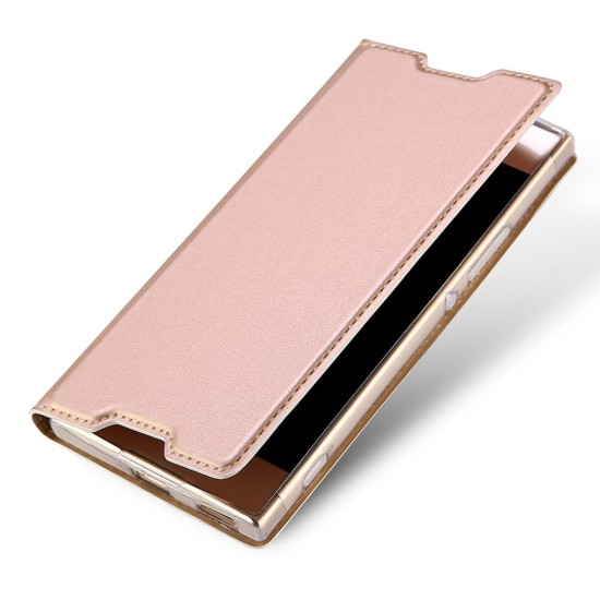 Dux Ducis Skin Pro series priekš Sony Xperia XA1 G3116 / G3121 - Rozā Zelts - sāniski atverams maciņš ar magnētu un stendu (ādas maks, grāmatiņa, leather book wallet case cover stand)