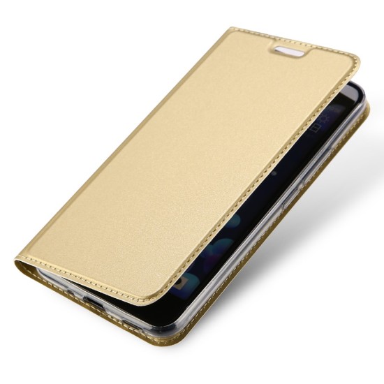 Dux Ducis Skin Pro series priekš HTC U11 - Zelts - sāniski atverams maciņš ar magnētu un stendu (ādas maks, grāmatiņa, leather book wallet case cover stand)