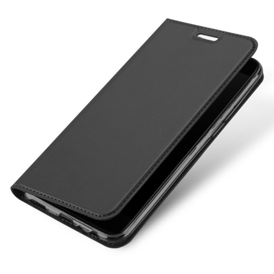 Dux Ducis Skin Pro series priekš OnePlus 5 - Tumši Pelēks - sāniski atverams maciņš ar magnētu un stendu (ādas maks, grāmatiņa, leather book wallet case cover stand)