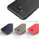 Litchi Skin PU Leather Coated TPU Mobile Phone Case for Asus Zenfone 4 Selfie ZD553KL - Dark Blue - ādas imitācijas triecienizturīgs silikona aizmugures apvalks (maciņš, bampers, vāciņš, slim cover, bumper, back case)