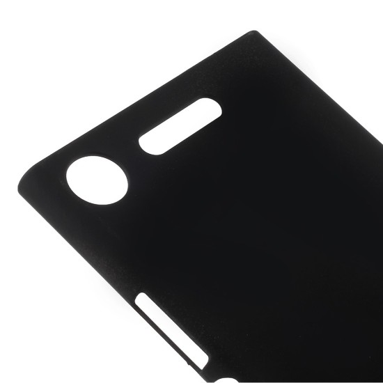 Rubberized PC Hard Case for Sony Xperia XZ1 G8341 / F8342 - Black - plastikāta aizmugures apvalks (bampers, vāciņš, slim case cover, bumper)