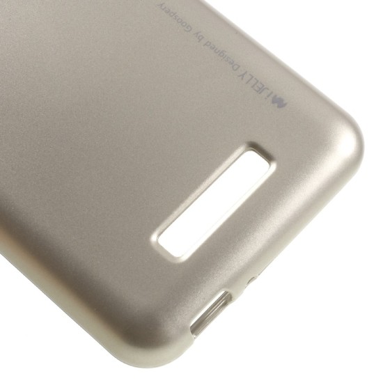 MERCURY GOOSPERY Glitter Powder TPU Cover for Asus Zenfone 3 Max ZC520TL - Gold - silikona / gumijas aizmugures apvalks (bampers, vāciņš, slim TPU silicone case cover, bumper)