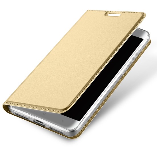 Dux Ducis Skin Pro series priekš Xiaomi Redmi Note 5A - Gold - sāniski atverams maciņš ar magnētu un stendu (ādas maks, grāmatiņa, leather book wallet case cover stand)