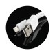 Forcell Lightning travel charger 1A iPad / iPhone Tīkla lādētājs ar vadu - Melns / Balts - Apple tīkla lādētājs